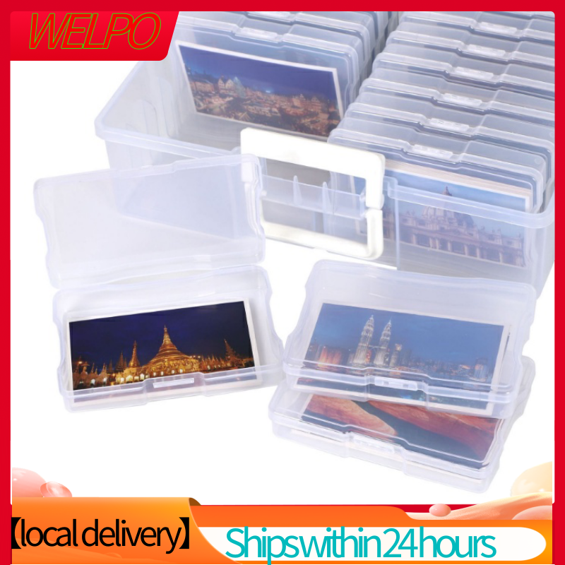 5x7 Photo Storage Box Household Jewelry Box Postcard Storage Box Hardware  Electronic Components Storage Box