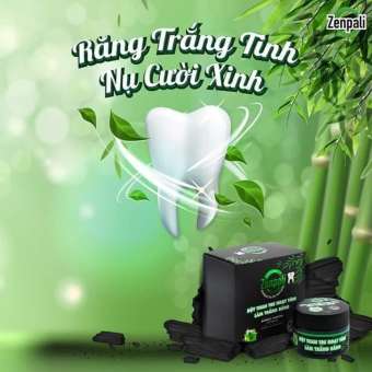 Bột than tre hoạt tính làm trắng răng Zenpali (20g/50ml)