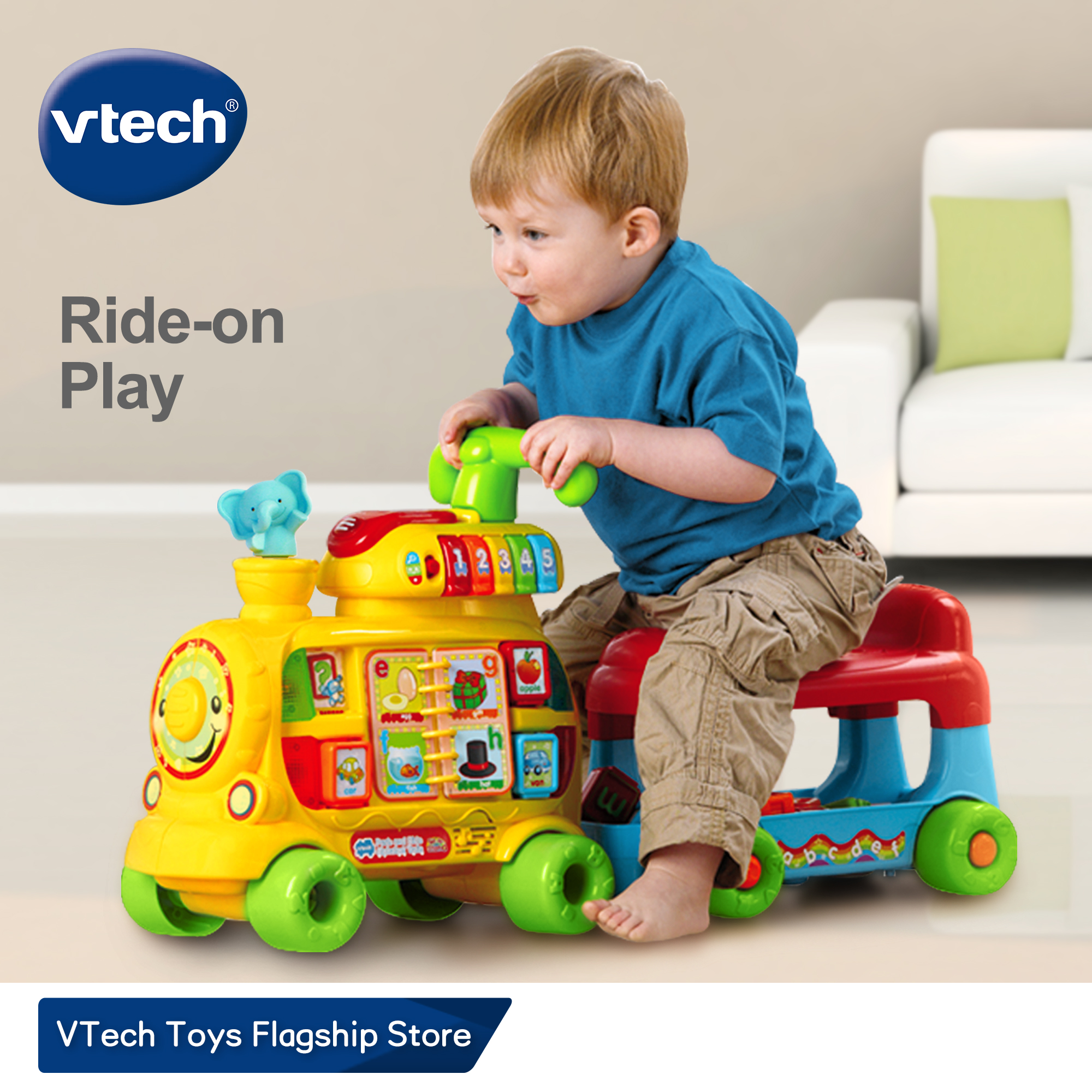 โมเดลฟิกเกอร์ อาร์ตทอย กล่องสุ่มของสะสม ของเล่นและโมเดลสะสม Vtech Push & Ride Alphabet Train Ride on Toys Kids Push Walker Boys Girls Toys 1 Years 2 Years 3 Years