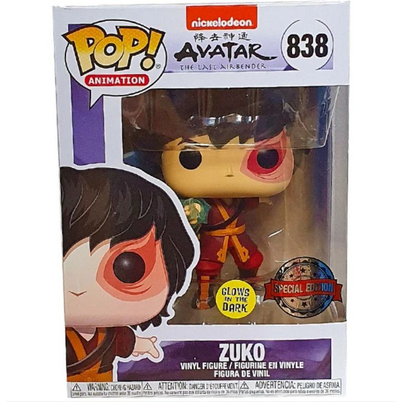 Funko Pop! Animation Avatar The Last Airbender Zuko #838 Special