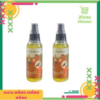 Tinh Dầu Xịt Chống Muỗi Cintronella Citrus Phutawan 100ml Thái Lan - Hương sả đuổi sạch muỗi