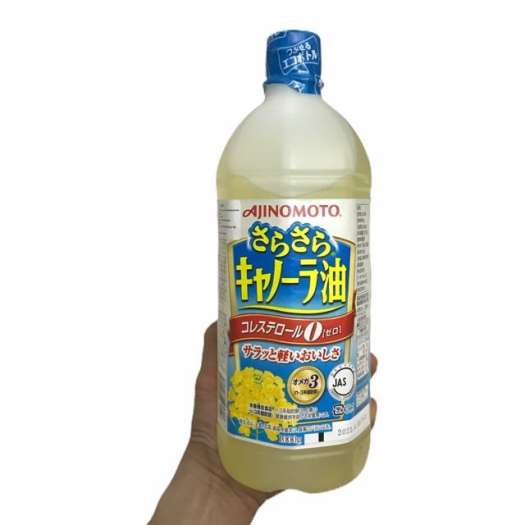 1Lit Dầu Hoa Cải Nhật loại date mới đủ tem phụ - Dầu ăn hạt cải chiên xào rán Nhật Bản