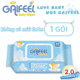 GAIFEEL Gói 80 khăn giấy ướt cho bé khăn ướt khăn lau em bé