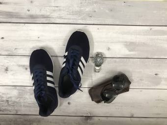 Giầy thể thao nam 3 dọc kẻ trắng hót trend 2021