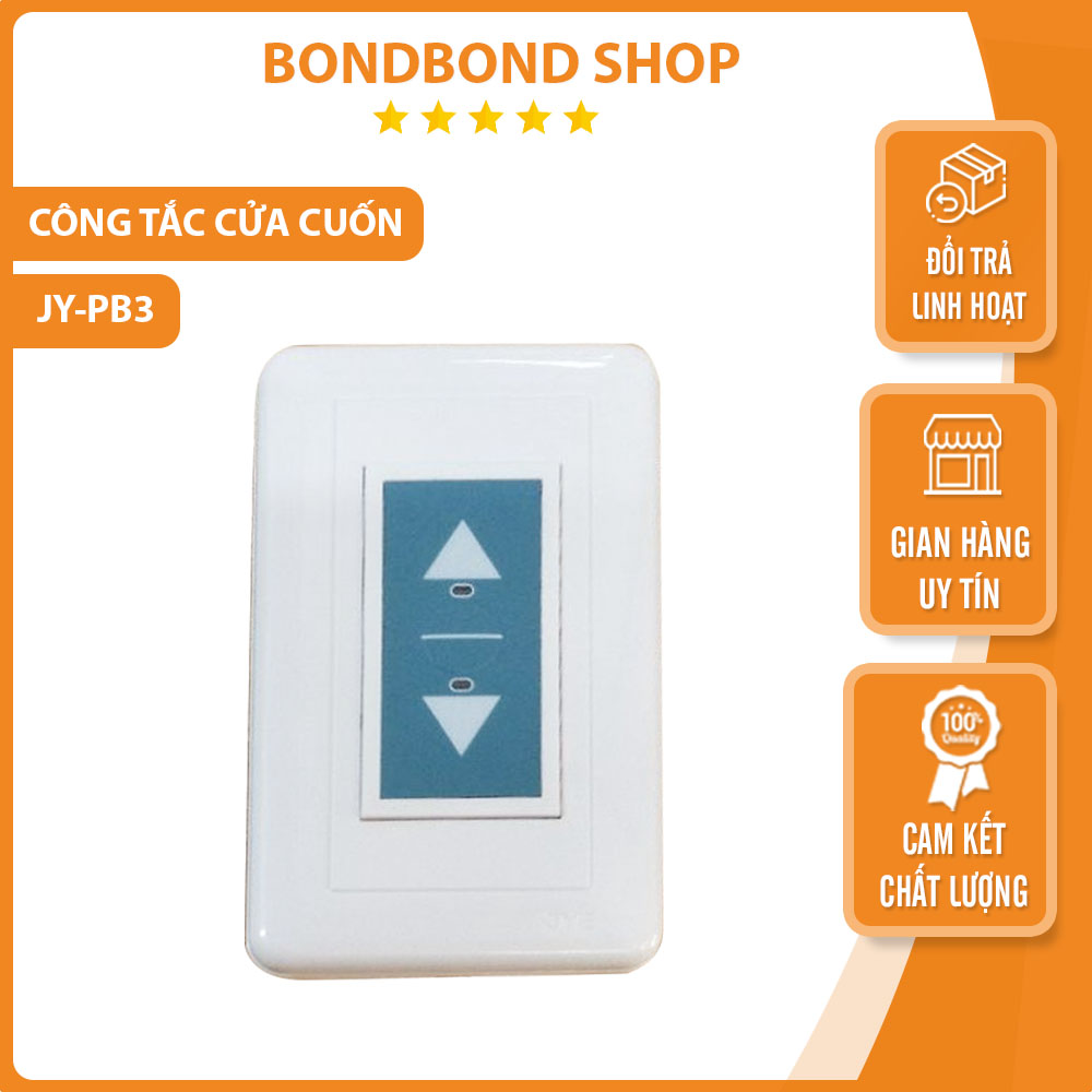 Công tắc cửa cuốn , Bộ nút nhấn dùng cho cửa cuốn JY-PB3, nút ấn cửa cuốn, nút nhấn âm tường cửa cuốn bảo hành 24 tháng
