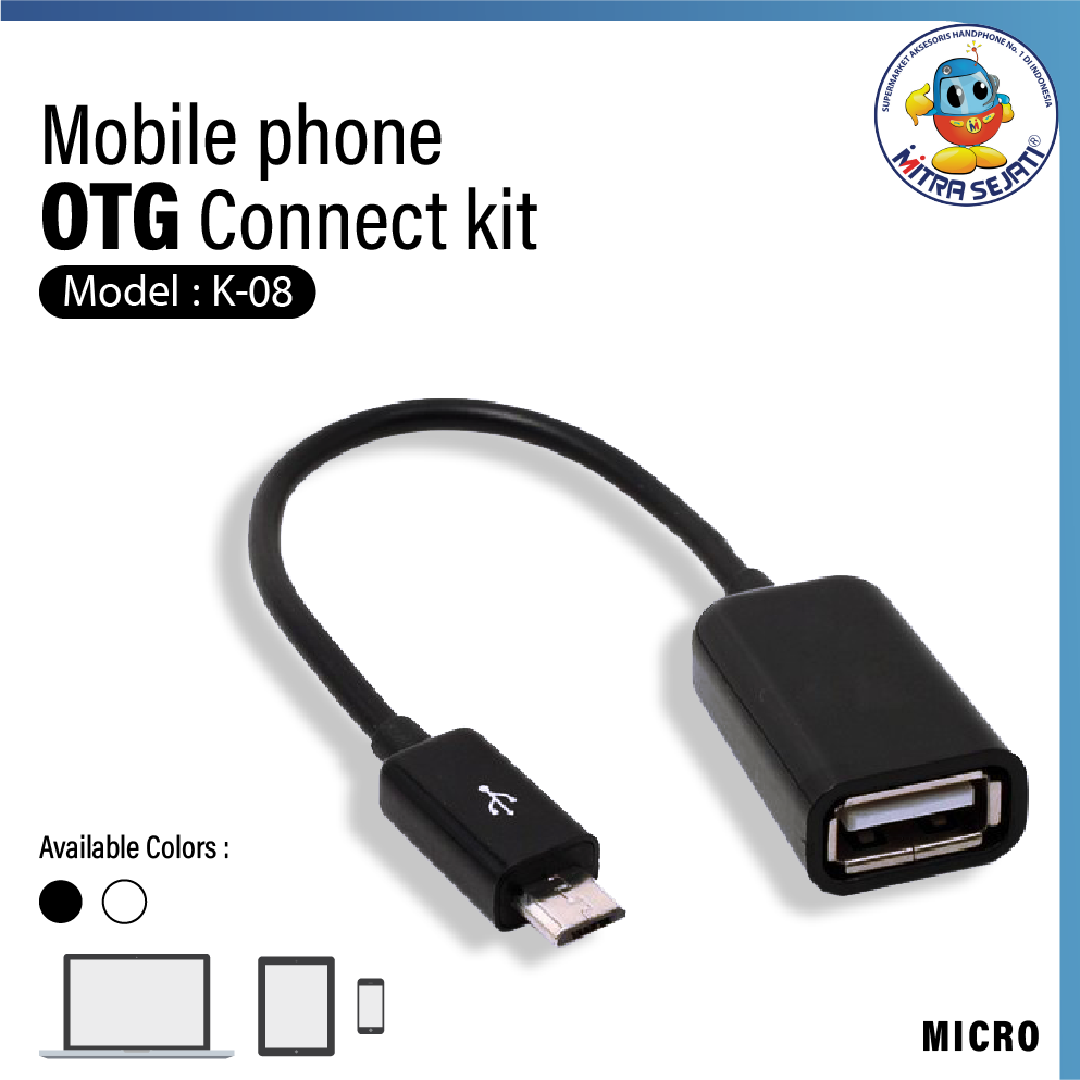 Kabel OTG Usb Connection Kit For Android Compact Micro & Type C
