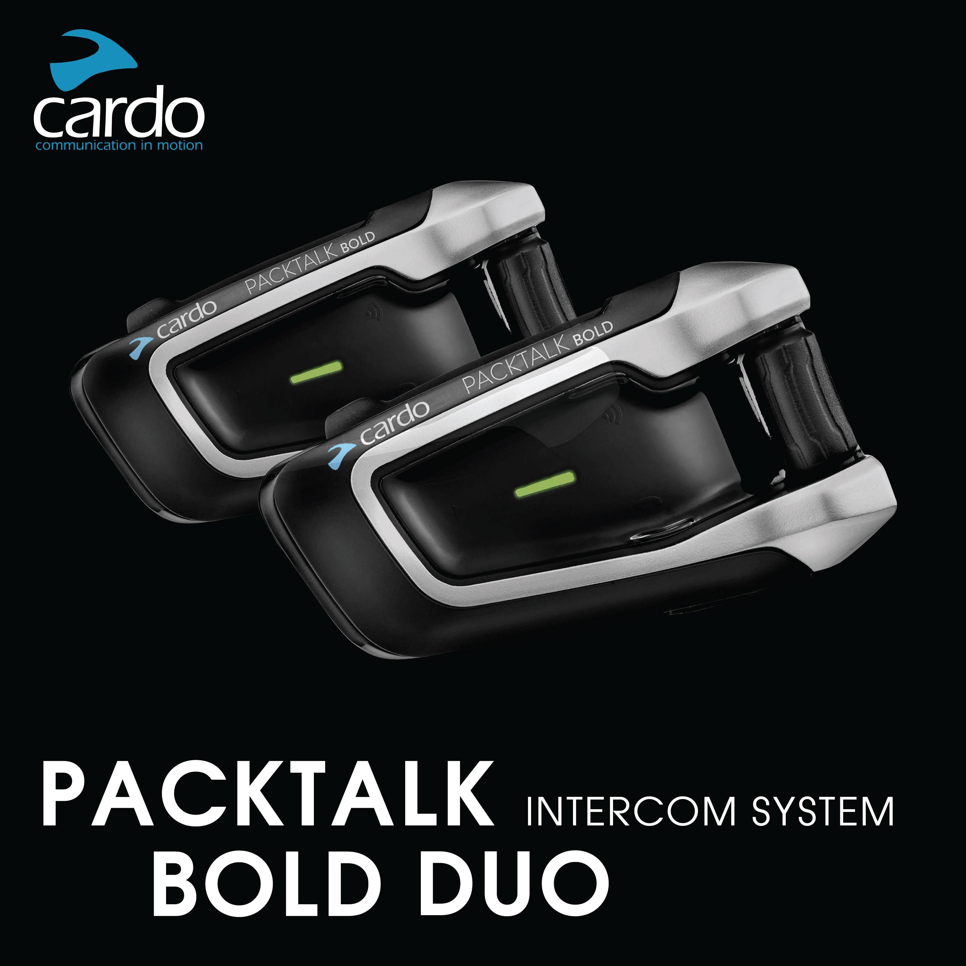 Cardo PTB00001 PACKTALK Bold Motorcycle Bluetooth Communication Syst
