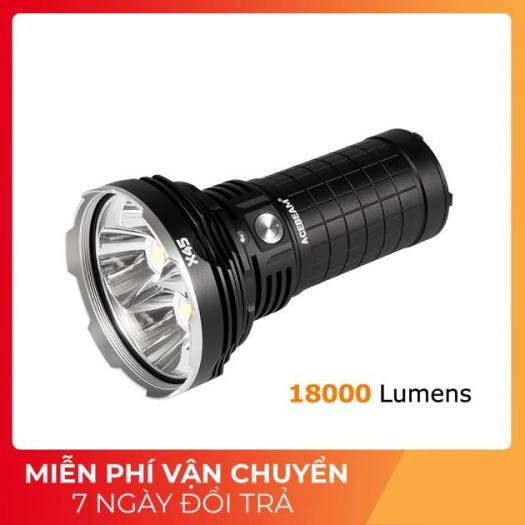 ACEBEAM X45 - Đèn pin chiếu xa bóng Led CREE XHP70.2 P2 độ sáng siêu khủng 18000 lumen tầm chiếu xa 660m sử dụng 4 pin 18650 (Kèm theo đèn)