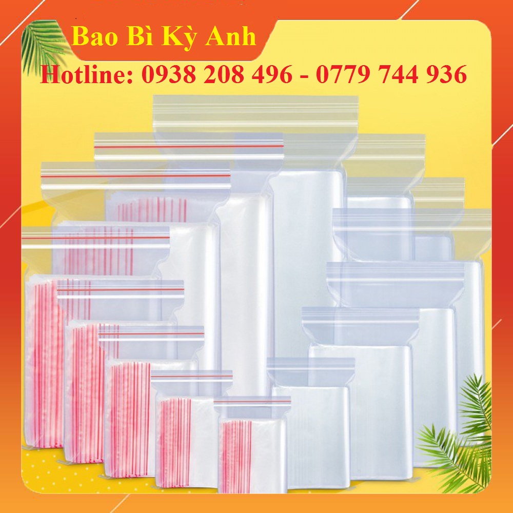 1kg túi zip viền đỏ, túi bóp miệng viền đỏ, túi zip chỉ đỏ, túi zipper chỉ đỏ, túi zip đủ size