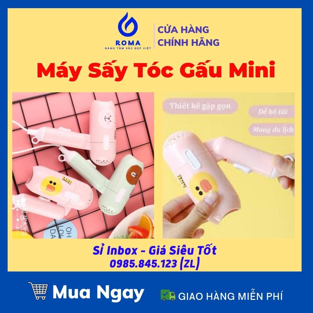 Máy sấy tóc mini gấu - máy sấy tóc mini thú siêu cute roma