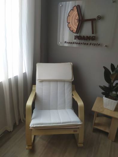 Ghế Poang - ghế thư giãn bập bênh đệm lưới textilen