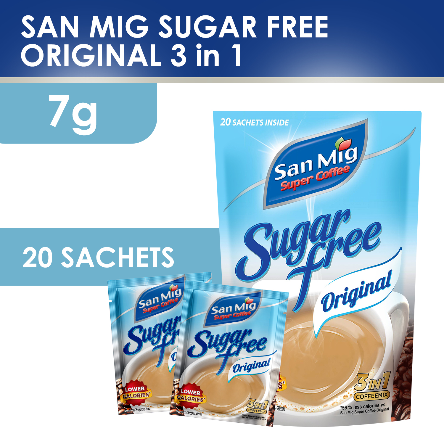 San Mig Super Coffee Orig Sugar-Free 20s