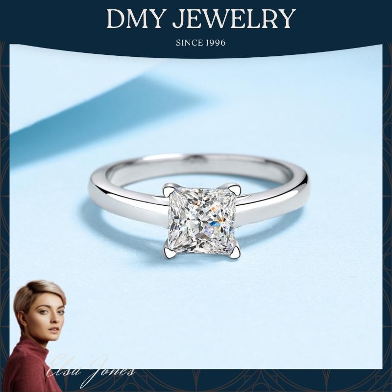 DMY Jewelry Diamond Ring For Women/Moisanite Ring/Moissanite Diamond Ring/Moissanite Jewelry/Woman Jewellery Ring/925 Silver Ring/Silver Ring Women/Moissanite Ring Gra/Moissanite Ring 0.5 Caret/ Engagement Jewelry Princess Cut