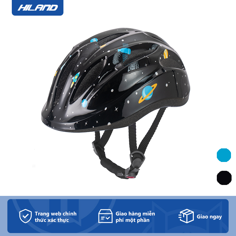 Hiland 3-8 Mũ bảo hiểm xe đạp trẻ em HILAND Chất liệu xốp pvc siêu nhẹ an toàn, thiết kế rỗng để thở có thể điều chỉnh kích thước để đeo linh hoạt Phù hợp cho trẻ em chơi thể thao ngoài trời