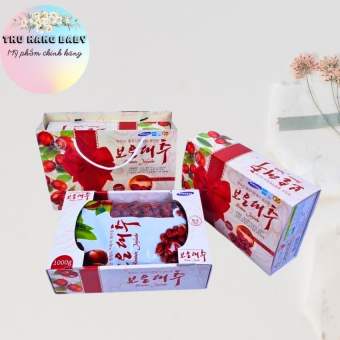 Táo Đỏ Hộp Quà Sang Trọng Hình Nơ Hàn Quốc, Hộp 1kg [8818]