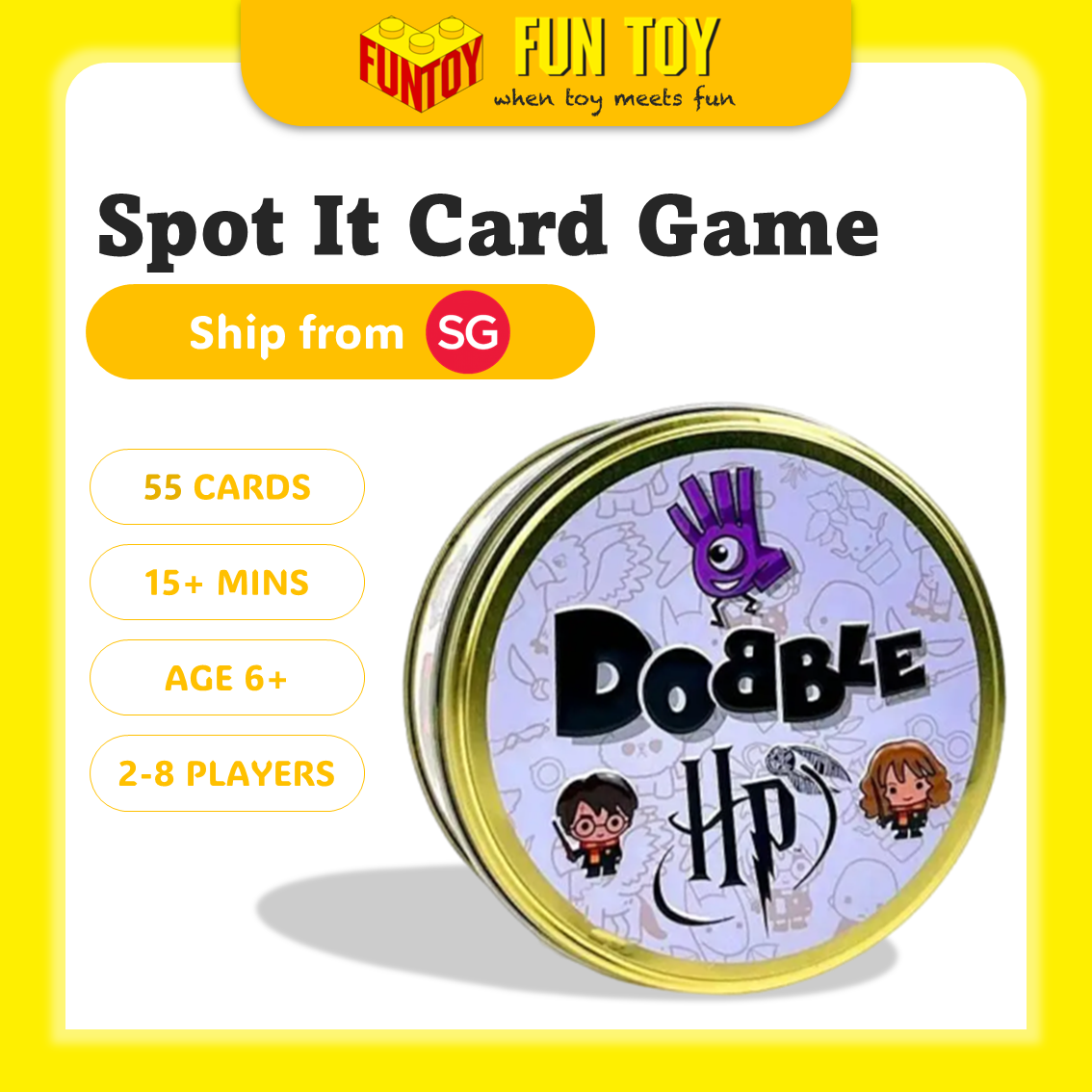 Dobble Frozen 2 – Jeu De Cartes Rapide 2-8 Joueurs, 15 Min, Dès 6 Ans – Observation Et Réflexe – Boîte Métal Incluse
