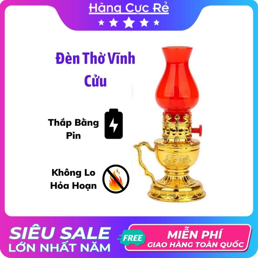 Đèn bàn thờ xài pin vĩnh cửu an toàn tuyệt đối, cực kỳ hợp phong thủy, trang nghiêm để trang trí bàn thờ thay thế cho nến - Shop Hàng Cực Rẻ