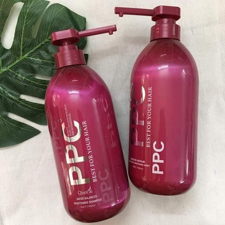 Phục hồi tóc PPC, Hấp dầu Keratin Cologen PPC ,Hồi sinh tóc hư tổn.Bóng mượt, mùi nước hoa dung tích 750ml