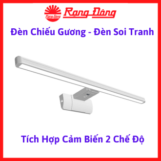 Đèn Led Chiếu Gương cảm biến Rạng Đông, thích hợp gắn bàn trang điểm, soi tranh hoặc gương phòng tắm
