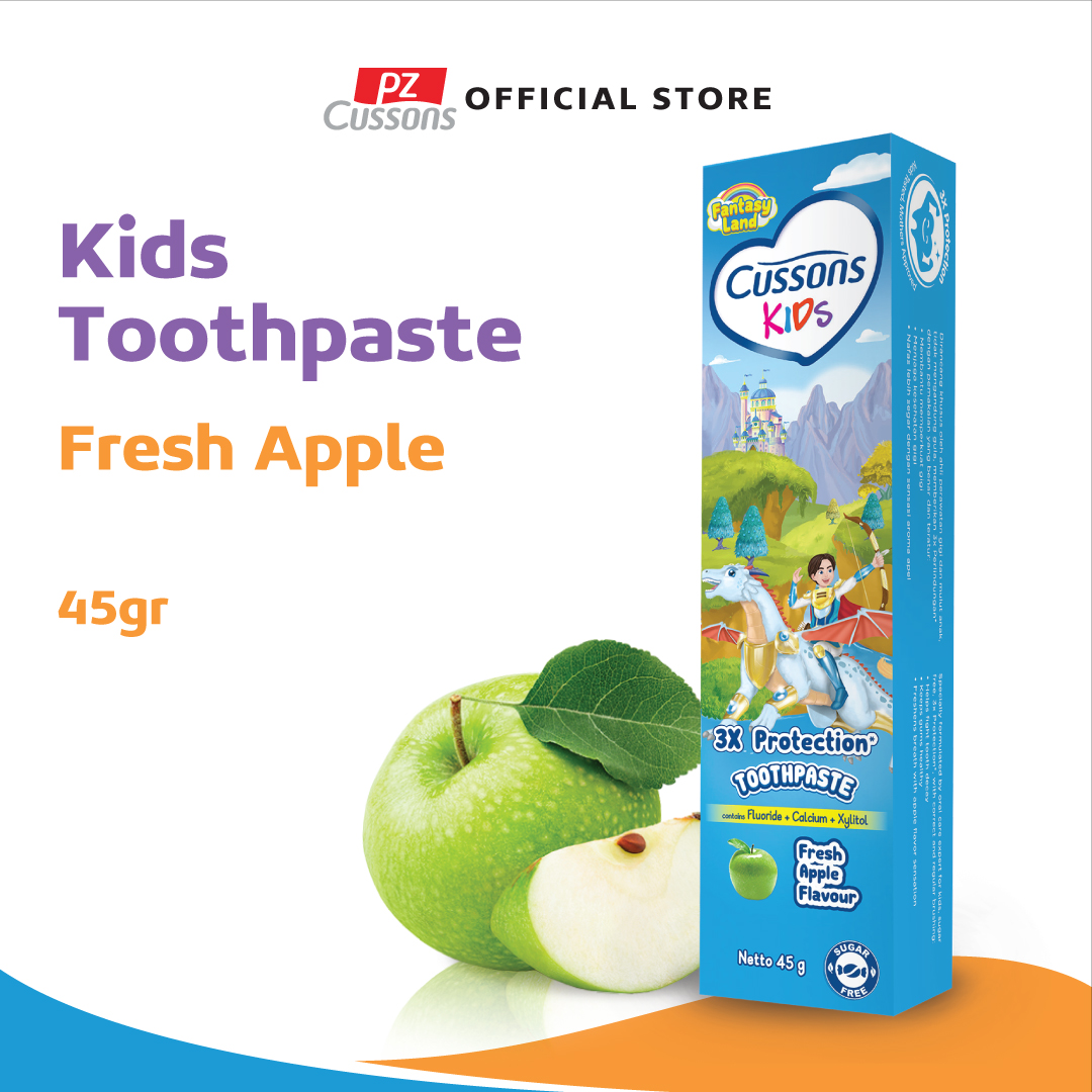 Cussons Kids Toothpaste Dragon Fresh Apple 45gr - Pasta Gigi Anak