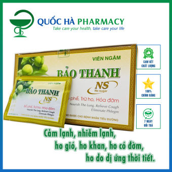 Viên ngậm Bảo Thanh không đường (Hộp 10 vỉ, 20 vỉ) - Quốc Hà Pharmacy