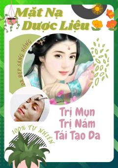 Bột Đắp Giảm Mụn, cải thiện mụn và vết thêm mụn, da đẹp và sáng màu, 15 Túi nhỏ , tra dong y viet