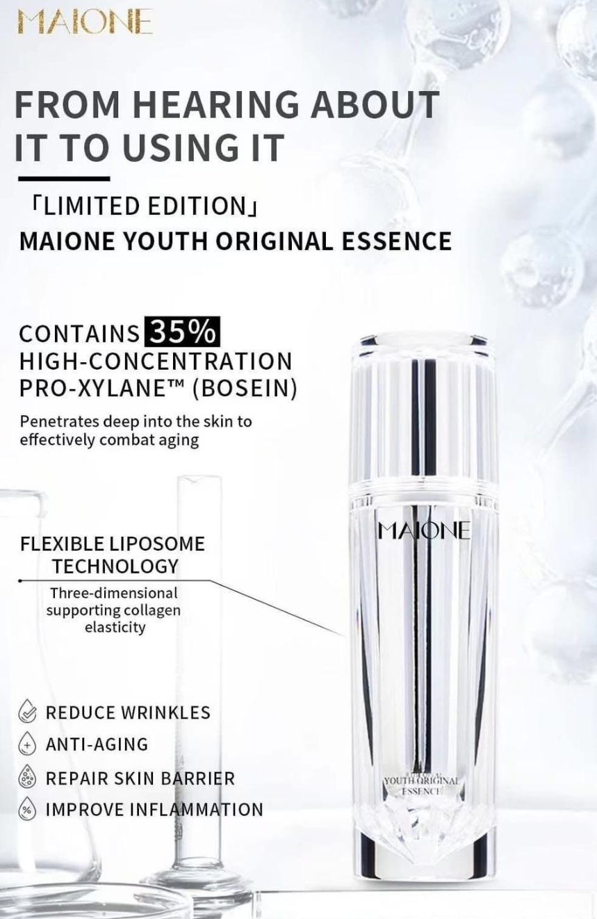Buy 2 Get 1 Free Maione Advanced Youth Essence 100Ml + Cleanser