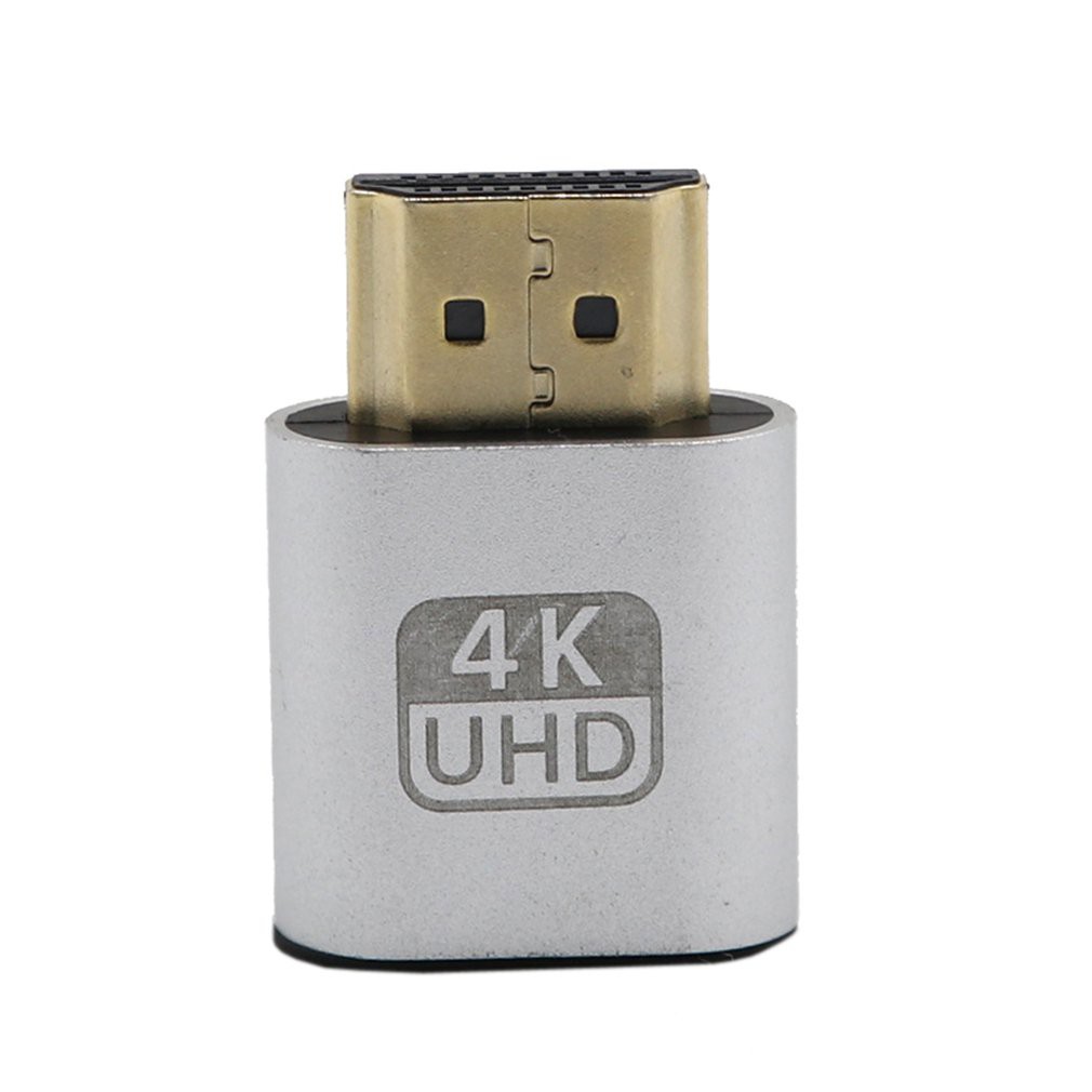 Đầu cắm cổng HDMI giả lập màn hình ảo 4K 3840x2160 60Hz chuyên dụng - Đầu chuyển đổi màn hình ảo DDC