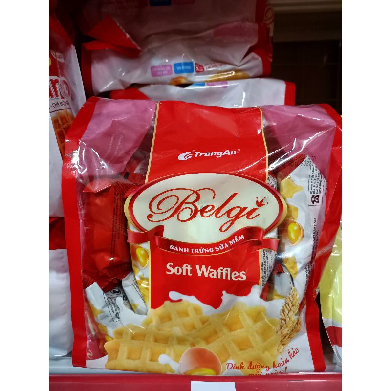 Bánh belgi trứng sữa mềm túi 230g
