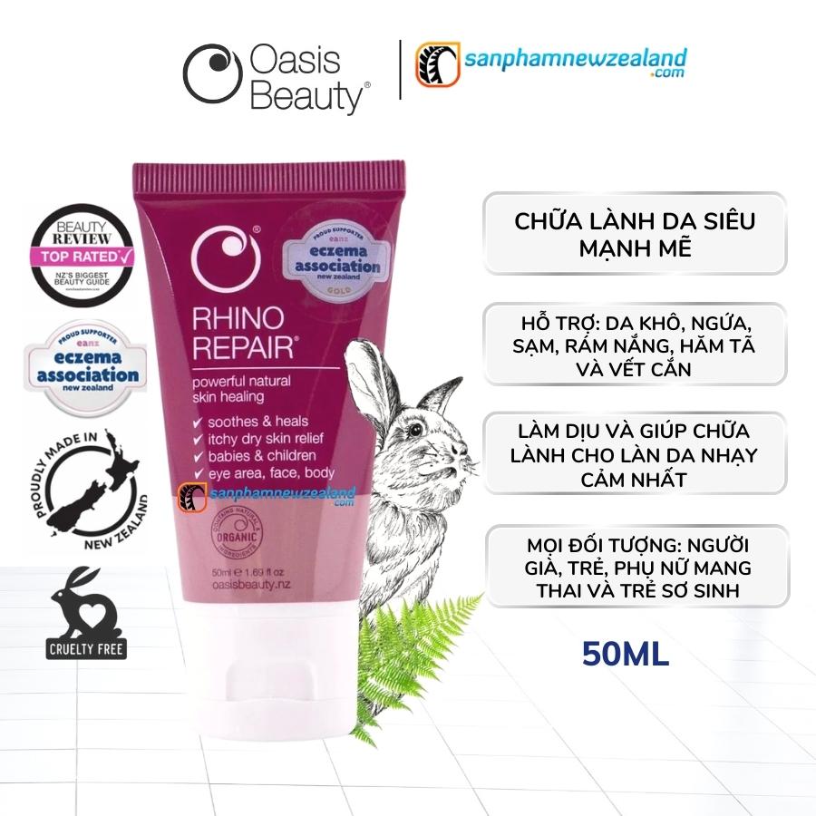 Kem Dưỡng Phục Hồi Da Oasis Rhino Repair Skin Healing Cream - Oasis Beauty