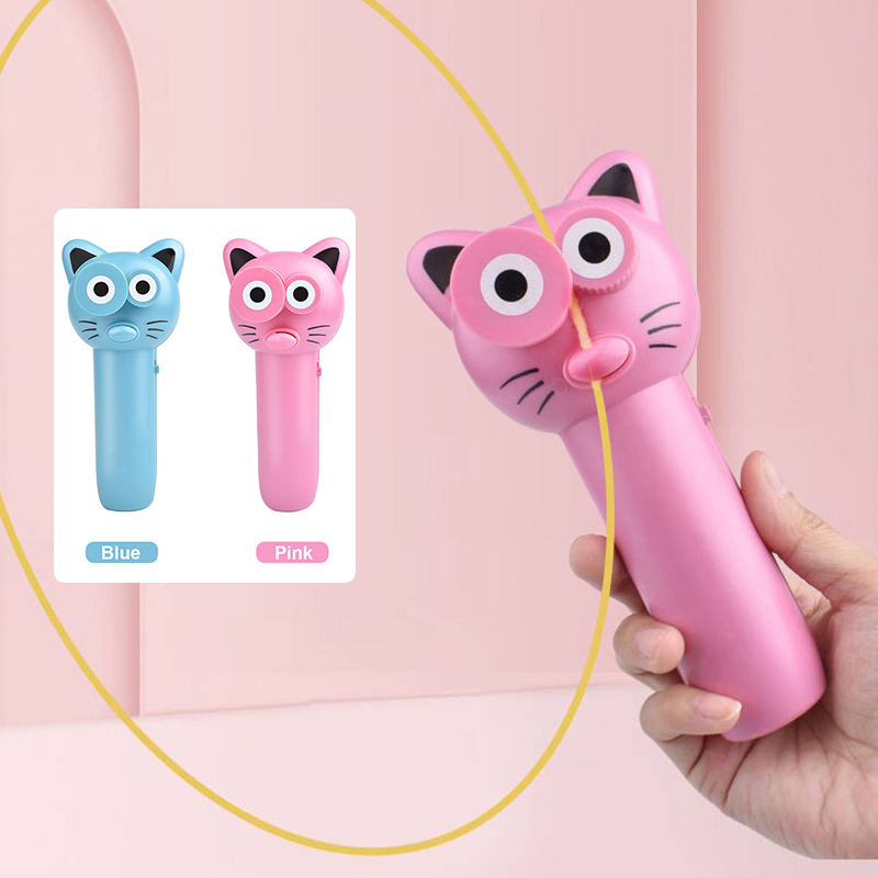 XIAOYIYI - ZipString Lanceur De Corde Magique - Double Moteur, Corde Volante 1,5 M - Jouet Créatif Pour Enfants Et Chats