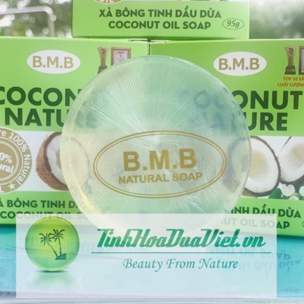 Xà bông tinh dầu dừa bmb làm sạch dưỡng sáng da giảm thâm nám 95g