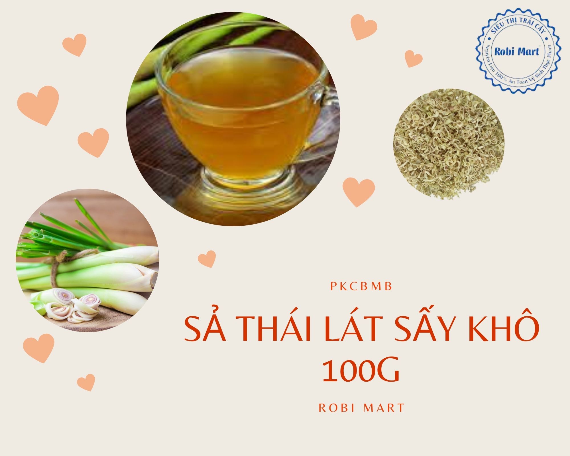 Sả thái lát sấy khô 100g