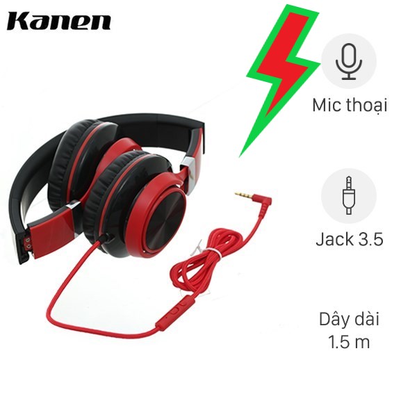 Tai nghe chụp tai kanen ip-2050