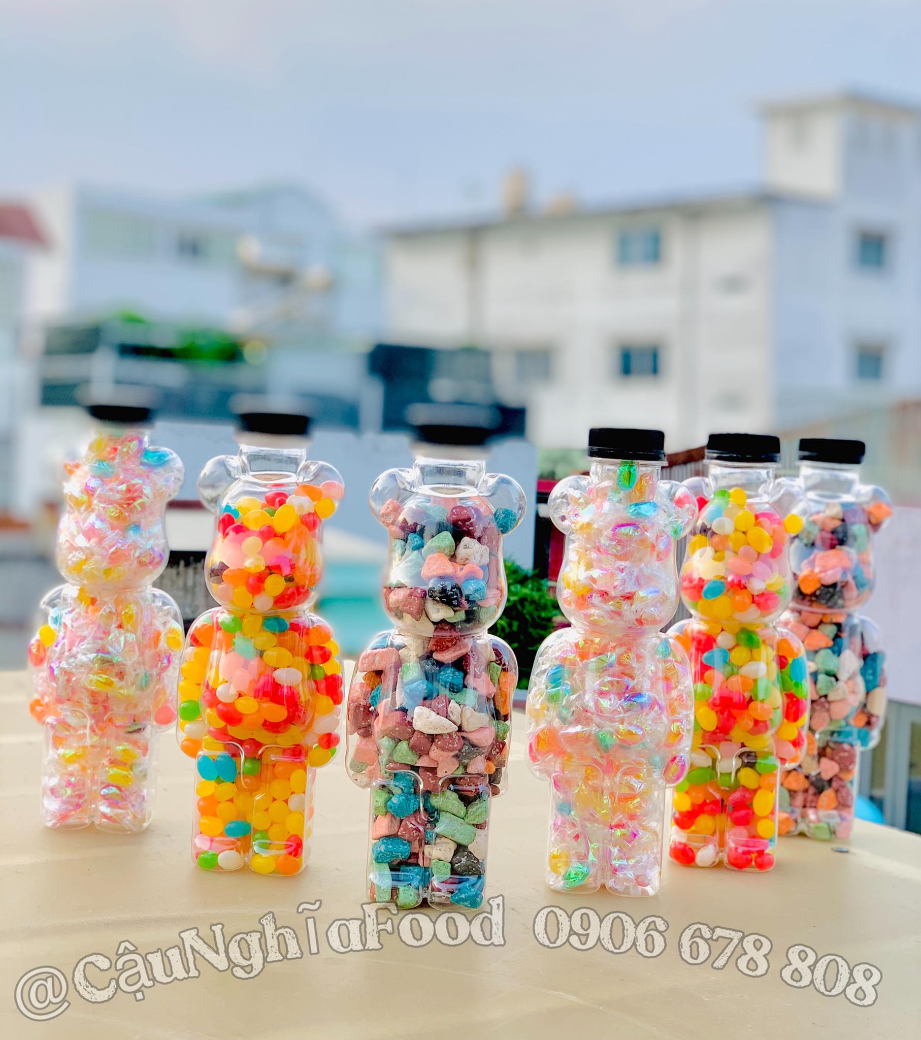 [Rẻ vô địch] 1 Chai Kẹo Sỏi Socola Gấu Bearbrick - 400Gram Phiên Bản Hot