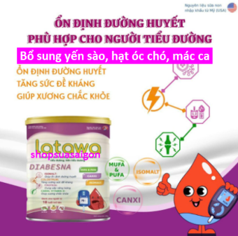 Sữa bột Latawa Diabesna dành cho người tiểu đường, tiền tiểu đường.