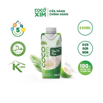 Nước dừa đóng hộp Cocoxim dừa dứa non dung tích 330ml/Hộp