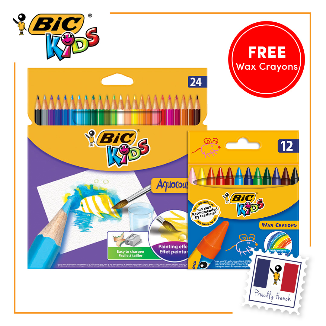 BIC Kids Tropicolors Coloring Pencils 24-set