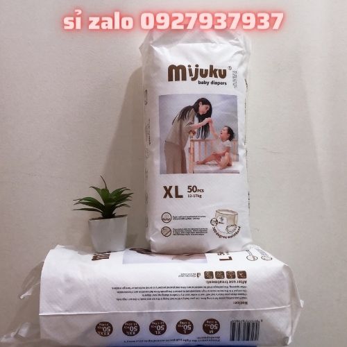 Tã dán quần mijuku nhập khẩu đủ size m50/l50/xl50/xxl50/xxxl50