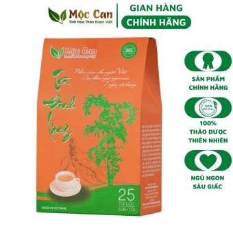Trà Đinh Lăng Thảo Mộc túi lọc, hỗ trợ triệu chứng mất ngủ, giúp người ngủ ngon, ngủ sâu giấc. Trà Thảo Dược Mộc Can