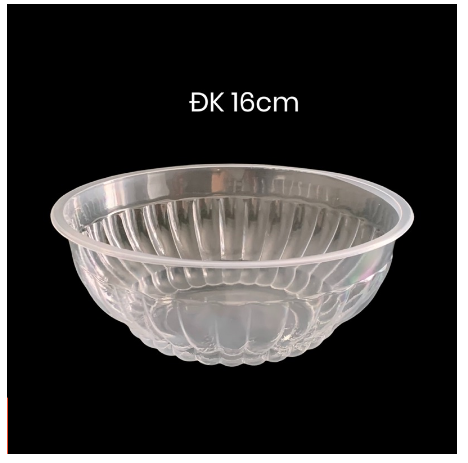 Tô nhựa trong dùng 1 lần - lốc 50 cái - tô nhựa