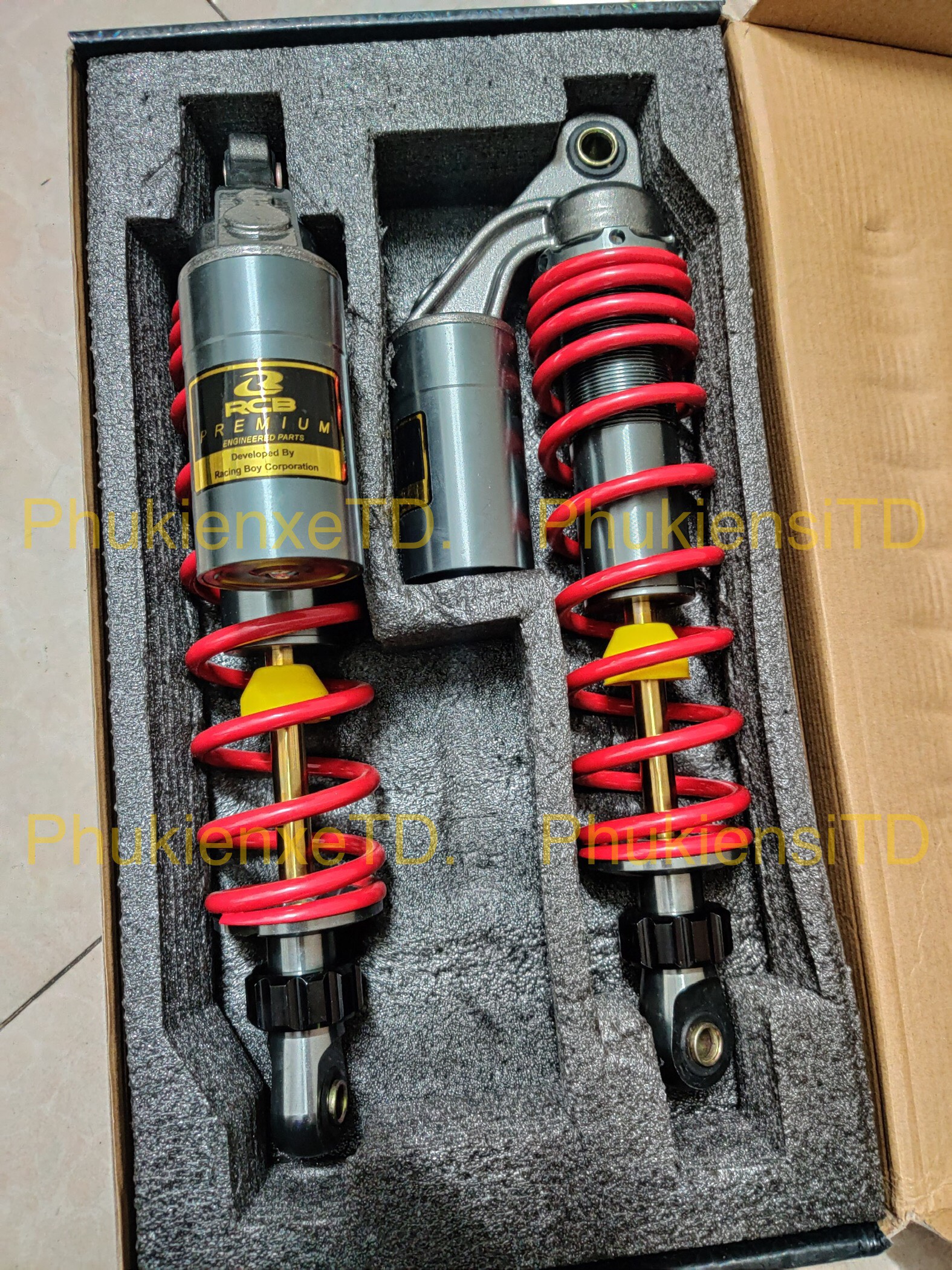 Phuộc RCB NITRON bình dầu lắp Dr Wave Elegant Axelo Future Charly Cub Sirius Jupiter Taurus Caphe Suviva Magic...