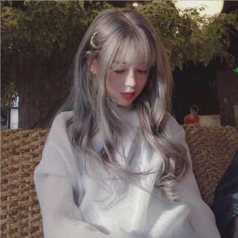 Tóc giả nữ nguyên đầu,tóc giả nữ cao cấp làm bằng tơ mềm mượt như tóc thật (màu khói) + tặng kèm lưới