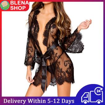 Đồ Ngủ Gợi Cảm Trong Suốt Cho Nữ, Váy Ngủ Ren, Váy Ngủ Khoét Lỗ Đồ Lót Đồ Ngủ Áo Choàng Kimono Nữ Nội Y