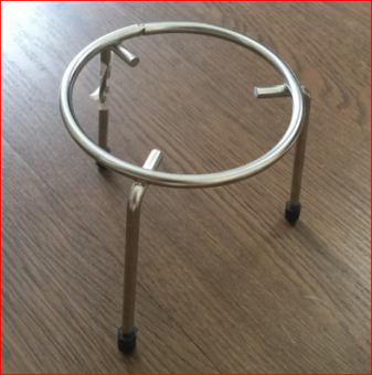 Kiềng nung inox 3 chân dùng trong phòng thí nghiệm trường học cao 10cm