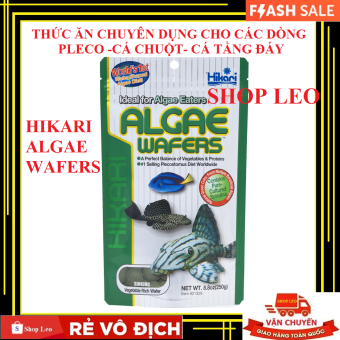 Thức Ăn Pleco - Hikari ALGAE WAFERS - Thức ăn cá pleco cao cấp - cá chuột - pleco - cá tầng đáy - cám cá pleco - cám hikari - shopleo