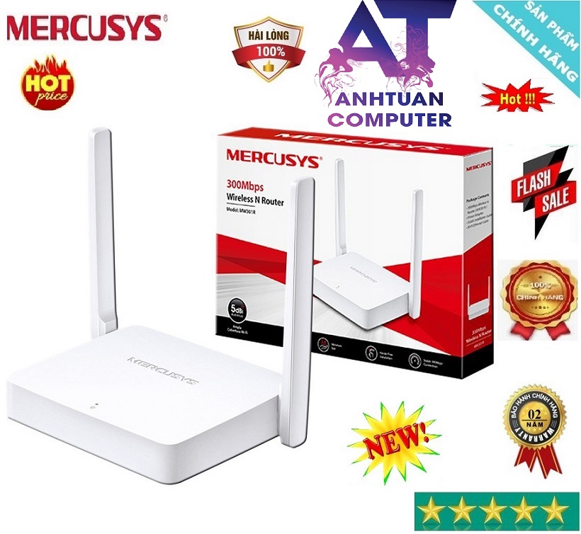 Bộ phát không dây mercusys mw301r 300mbps