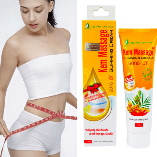Gel Tan Mỡ Bụng, Kem Tan Mỡ Bụng Gừng Ớt Ngân Bình 150g Giảm Mỡ Bụng Hiệu Quả