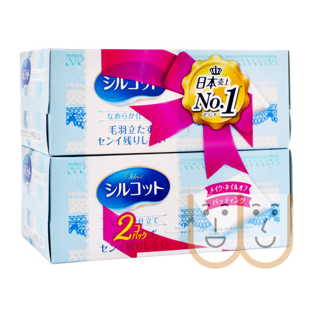 Bông tẩy trang nhật bản silcot unicharm 2 bịch 164 miếng 100% bông tự nhiên