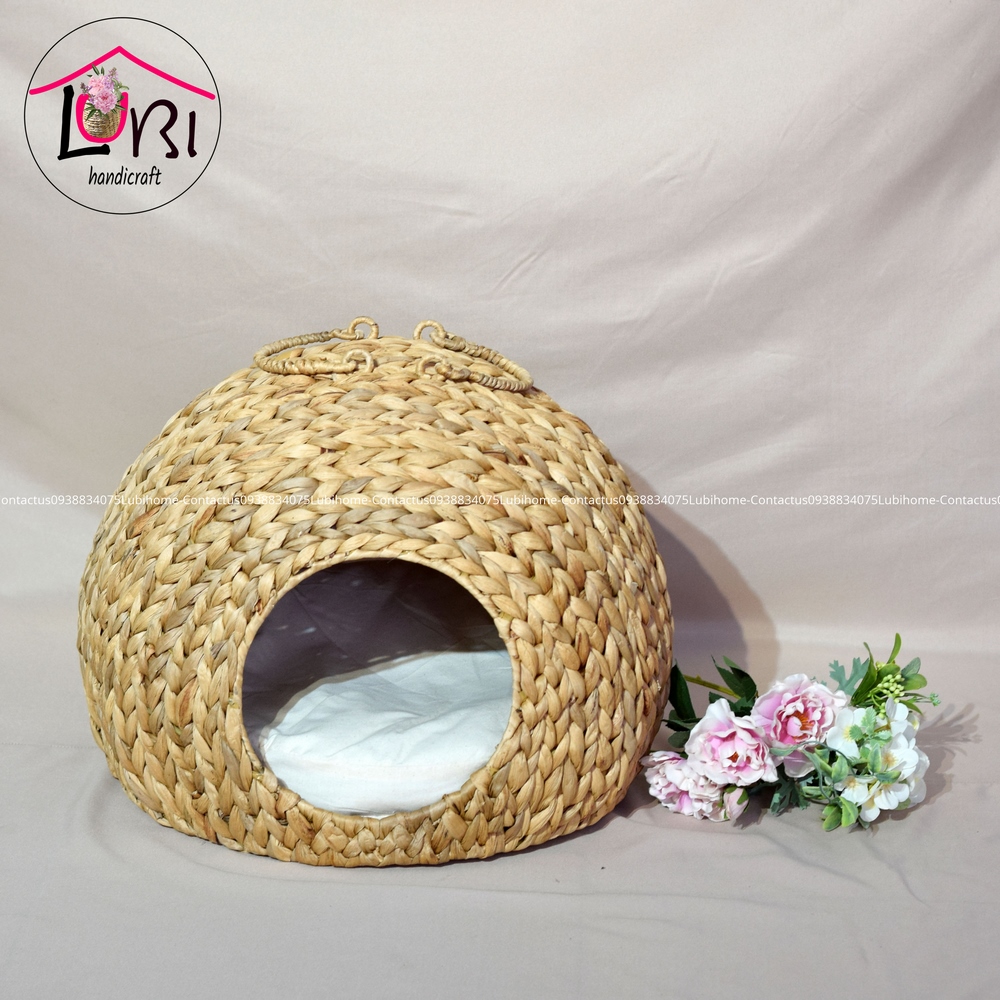 - Nhà chó mèo lục bình - mộc mạc, sang trọng